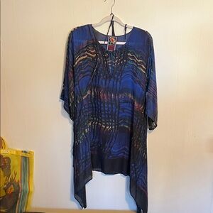 Johnny Was Wiggie Multicolor Abstract Tunic